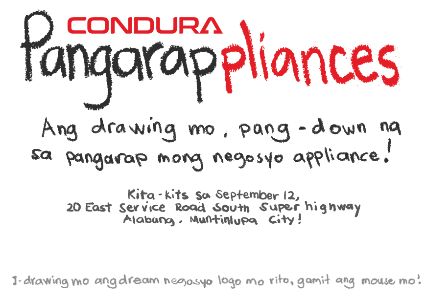 Pangarappliances — Ang drawing mo, pang-down na sa pangarap mong negosyo appliance!