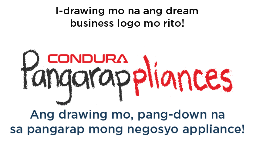 Condura Pangarappliances — i-drawing mo na ang dream business logo mo rito!